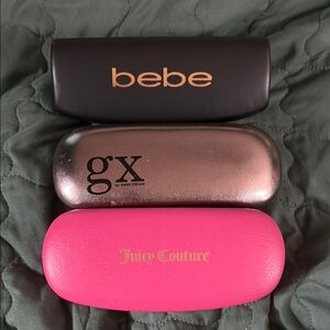 3 glasses cases bundle